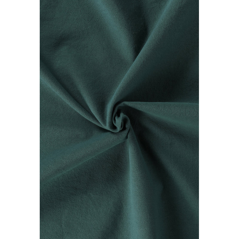 Ensemble de housse de couette 100% coton vert foncé 3 pièces Eliette