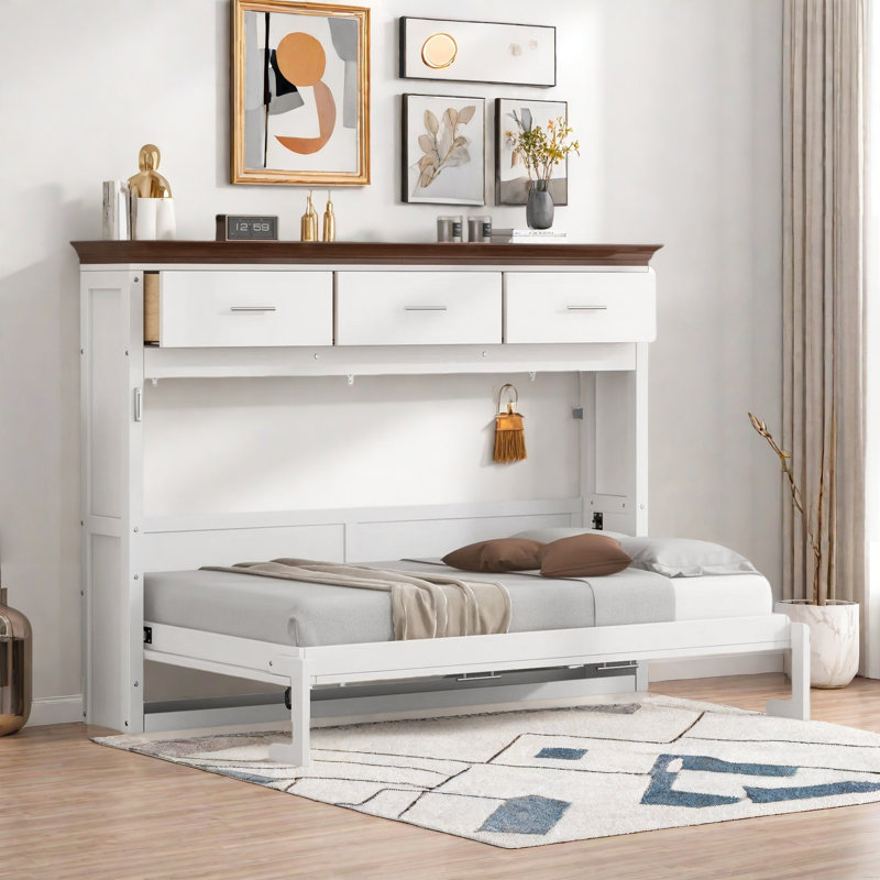 Murphy Bed With 3 Drawers
