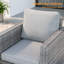 Ensemble de conversation de patio en osier de rotin 5 pièces avec coussins et repose-pieds Konami, ensemble de meubles d'extérieur toutes saisons pour terrasse-165517993-165517998