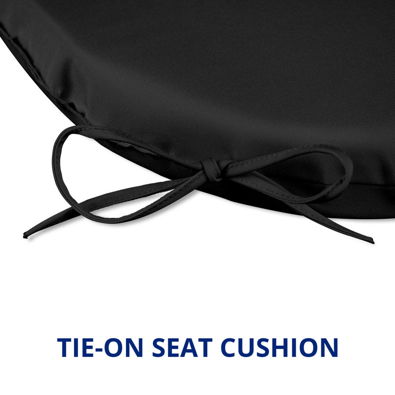 Coussin de siège d'extérieur, Noir