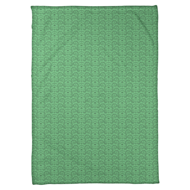 Couverture pour le troisième œil Katelyn Elizabeth, l 62,5 po x L 82,5 po, Vert