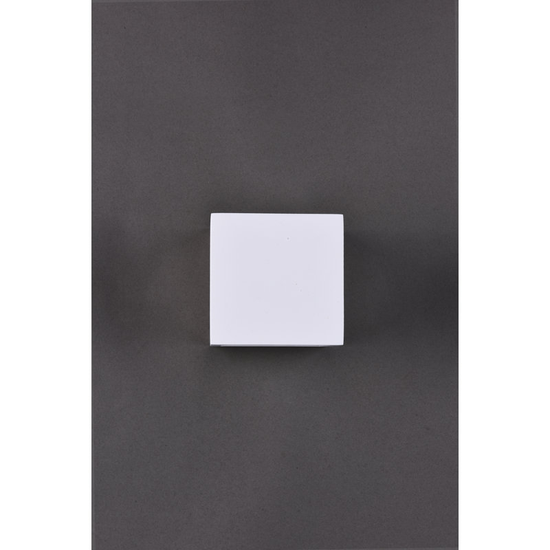 Blandford Ceramic Up & Downlight, 11.5cm H x 11.5cm W x 11.5cm D