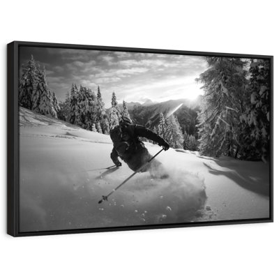 Snow Skiing Canvas Print