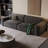 Dark Gray Polyester Modular Sofa cushion couch-869074512