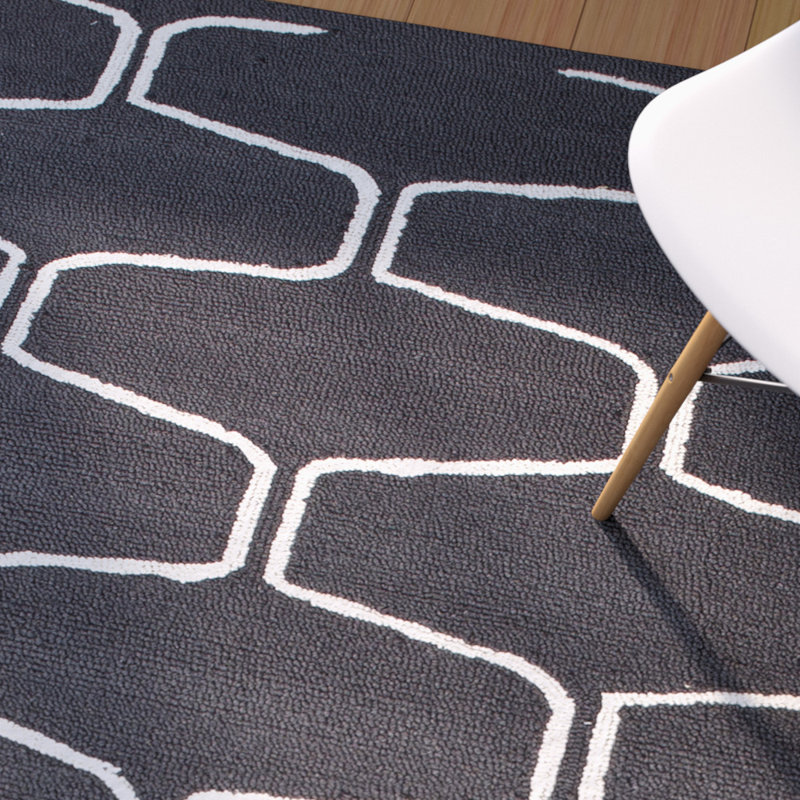 Tapis gris anthracite Dempsey, 7 pi 6 po x 9 pi 6 po
