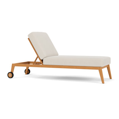 Alpine Outdoor Teak Chaise Lounge