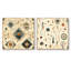 Nessa - Ensemble de 2 collages carrés à formes abstraites-101845596-101845595