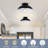 1-Light Industrial Semi Flush Mount Ceiling Light-503674467