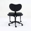 Chaise plus: pieds croisés avec roulettes, chaise, support lombaire de bureau, tabouret réglable, unité centrale noire, coussin de siège de grande taille, conception pour un bureau à domicile, expérience d'assise flexible plus, conception, Fidgety