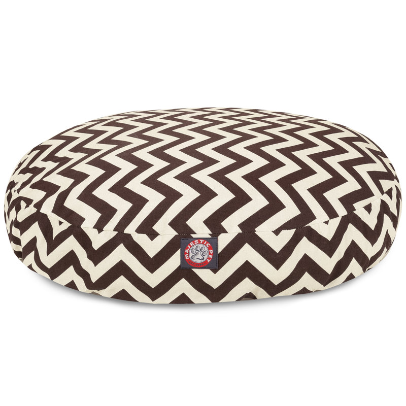 Coussin Zig Zag, Petit (l 30 po x P 30 po x H 4 po), Chocolat