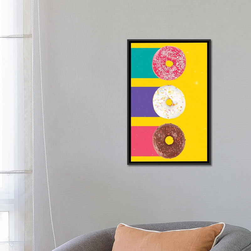 « à la fois », impression sur toile tendue, H 26 po x l 18 po x P 1,5 po, Toile avec cadre noir, Pas de tapis