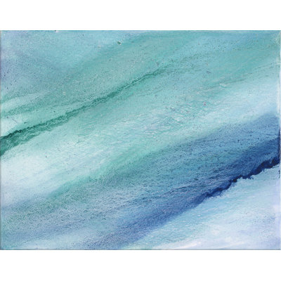 Blue Aqua Ice Print by Lisa Cuscuna
