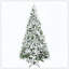 Arbre de Noël artificiel enneigé avec branches réalistes, vert