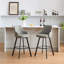 Tabouret de comptoir pivotant rembourré en cuir avec dossier haut (ensemble de 3)-1062960134-1062417567-1062960129