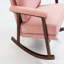 Mid Century Modern Accent Rocking Chair with Wood Frame-1174378283