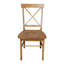 Chaise d'appoint en bois massif avec dossier croisé Dugazon Duante-21119804