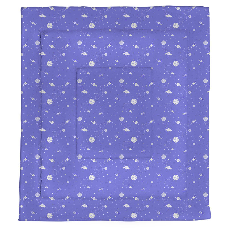Édredon simple réversible Katelyn Elizabeth, Édredon grand, Bleu