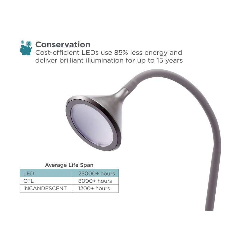 Mariana  58'' Matte LED Arched Floor Lamp