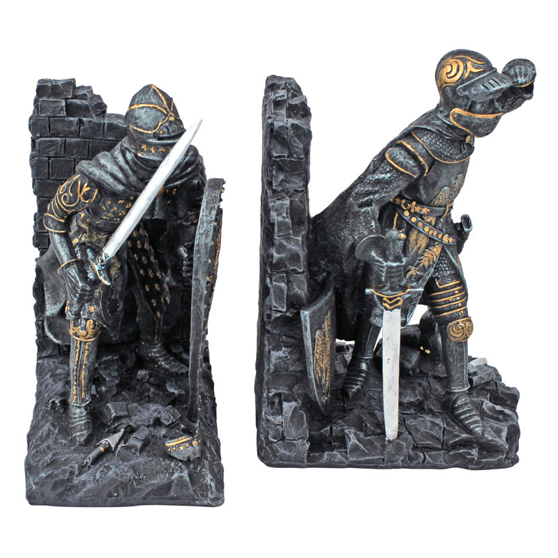 Arthurian Knight Figurine Bookends