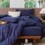 Ensemble de housse de couette à rayures 100% coton lavé MooMee-105229475-115097788