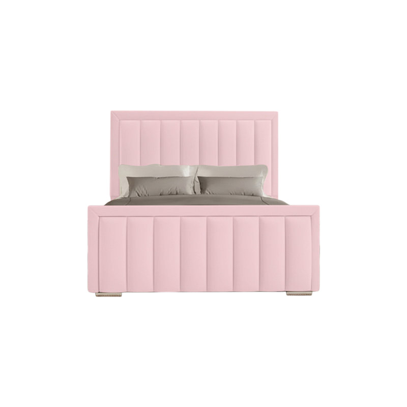 Yatton Upholstered Bed, Double (4'6), Pink