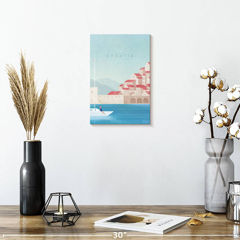 Affiche de voyage rétro Aime, H 12 po x l 8 po