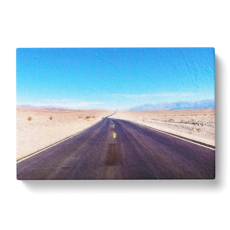 Road Through Death Valley In California - Wrapped Canvas, 35cm H x 50cm W x 3cm D