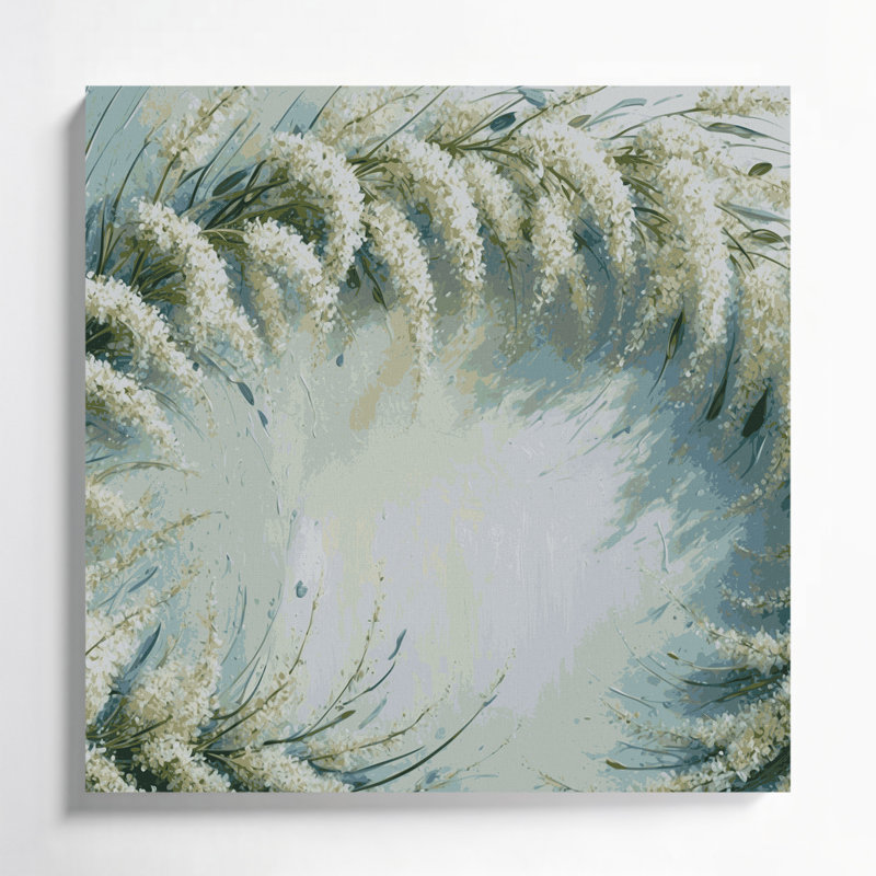 Art mural sur toile Botanical Elderflower, H 8 po x l 8 po