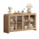 Cevat 60'' Boho Buffets & Sideboards with Sideboard Cabinet with 4 Glass Doors