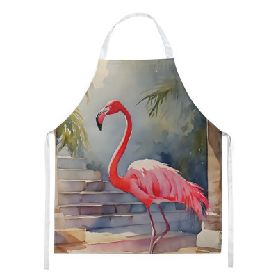 Tablier flamant rose