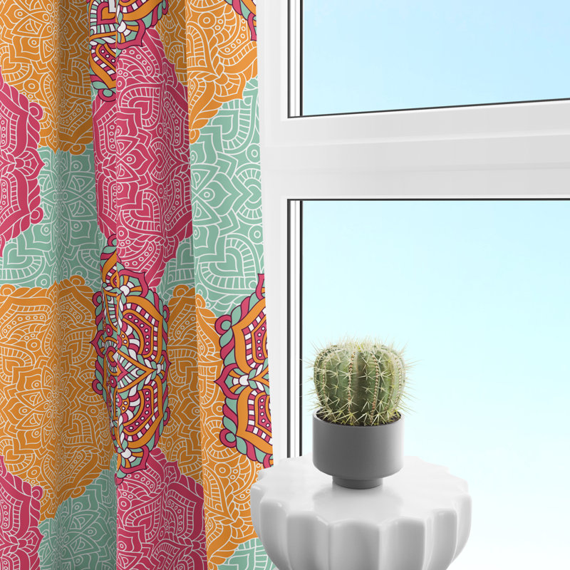 Semi Sheer Curtain Panel Pair, 56" W x 78" L