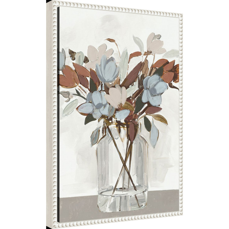 «Warm Florals» par reproduction d'art sur toile encadrée, H 23 po x l 16 po