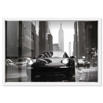 «Drive in the Rain NYC Shadowbox», photographie élégante par Art Remedy