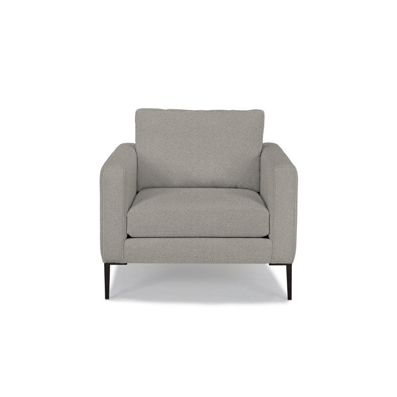 Fauteuil large de 36 po Odin, Polyester gris minéral