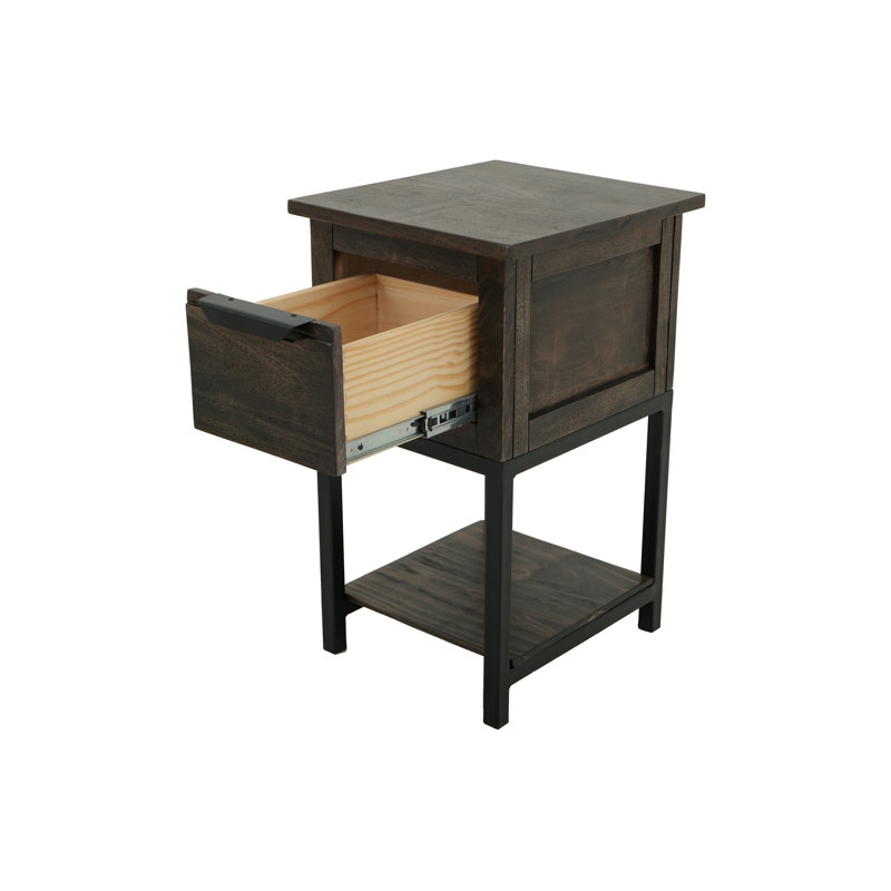 1 tiroir, 1 tablette, table de chevet