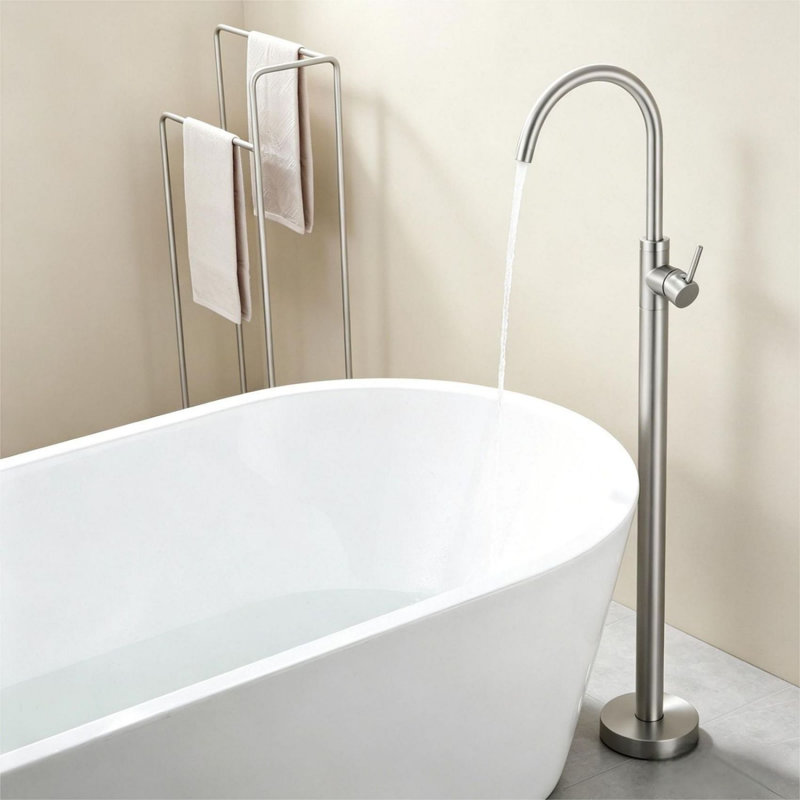 Freestanding Tub Faucet, Brushed Nickel