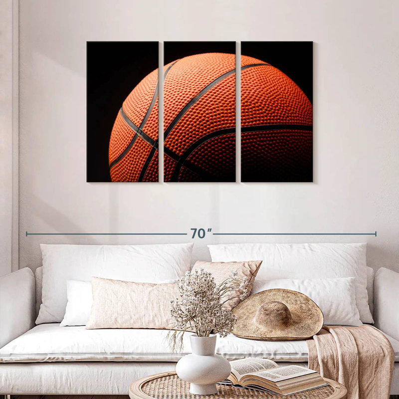 Ballon de basketball texturé Sireci, H 28 po x l 45 po