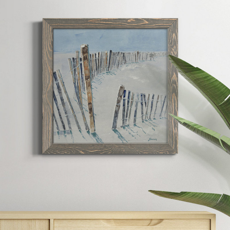 Passage - Toile encadrée de qualité supérieure - prête à être accrochée, Cadre gris, H 17 po x l 17 po x P 1,5 po