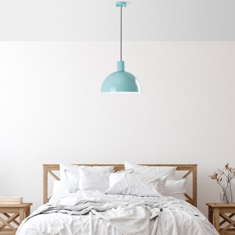 Elegant Turquoise Chandelier with Adjustable Height, Metal Body, Ø11.8 x 9.1 inches | Max 40W E27 Socket, IP20 Rated | Perfect for Dining Room & Living Room Décor, Stylish and Functional Lighting Fixture