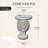 Ivory Lion Head Accent Table