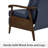 27.2”Wide Recliner Top Genuine Leather with Push-Back Function Solid Wood Frame and Arms For Living room Entertainment room Study(Set of 2)-314019559