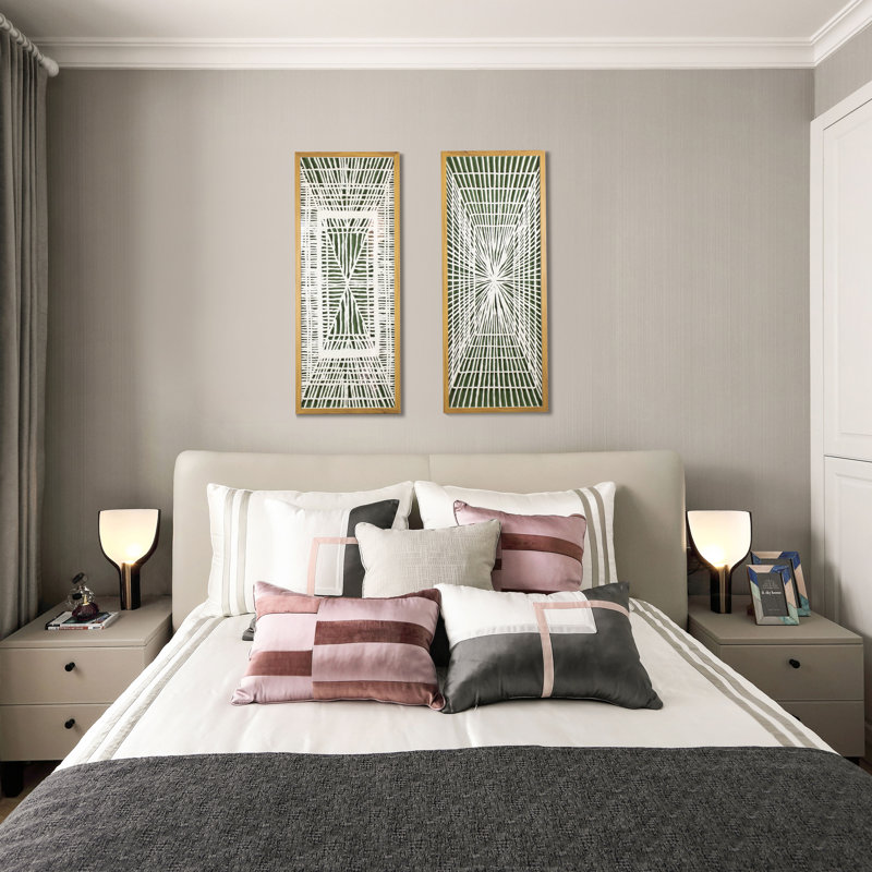 Handmade Farmhouse Abstract Wall Decor on Paper