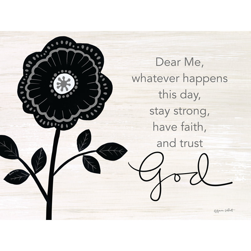 «Dear Me» sur toile, H 32 po x l 48 po
