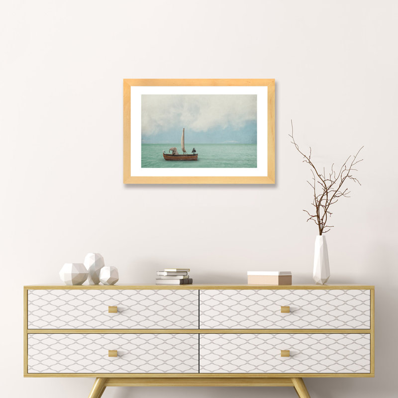 «Set Sail» - Impression, Papier bois naturel, H 24 po x l 32 po x P 1 po