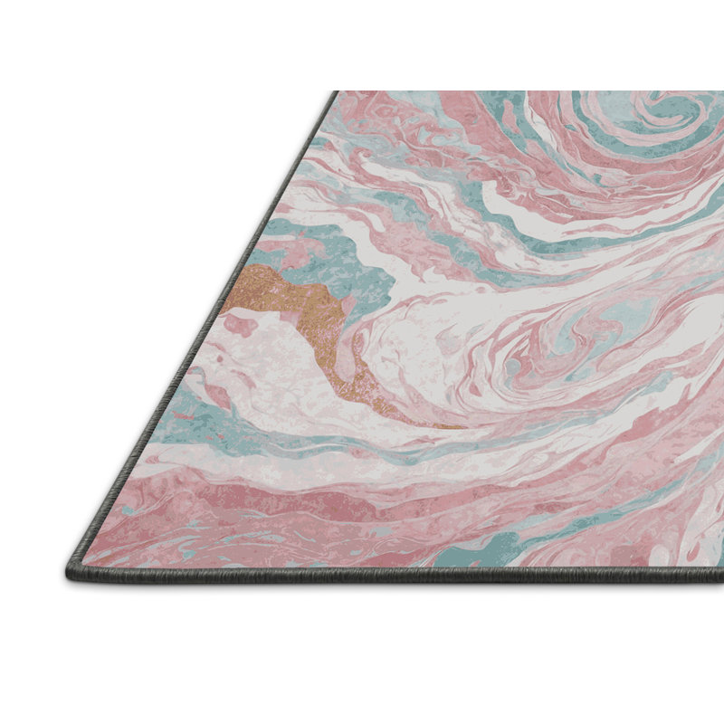 Tapis gris soyeux et moelleux, Rectangulaire 3 pi x 5 pi