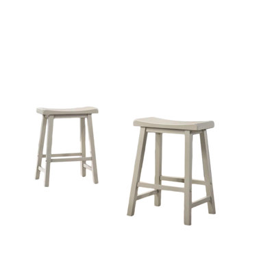2 tabourets sans dossier à hauteur de comptoir - gris, ergonomique, structure en bois massif, siège en panneau de particules, Quick Union, repose-pieds de 4 po, pieds évasés, chaises grises sans dossier, connexion simple, repose-pieds