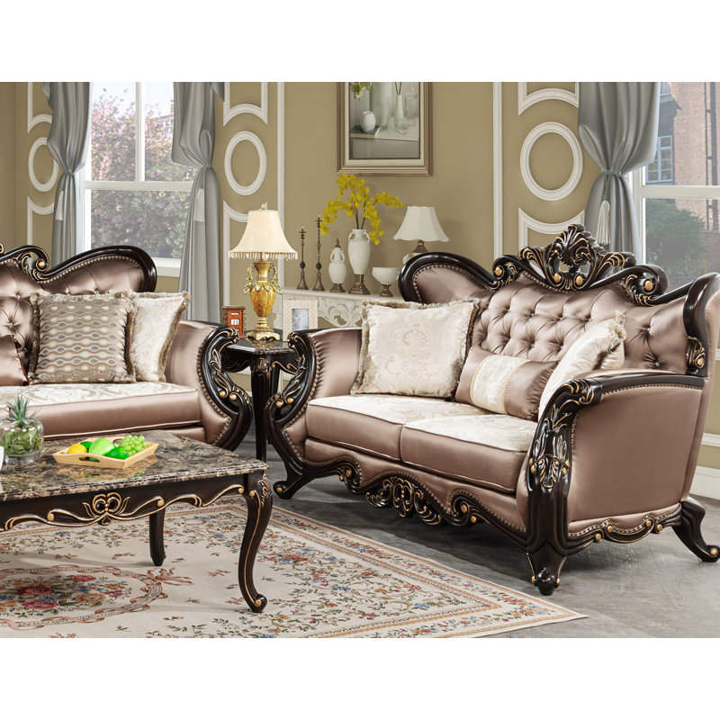 Causeuse rembourrée 71,5 po Carrara Brown 
