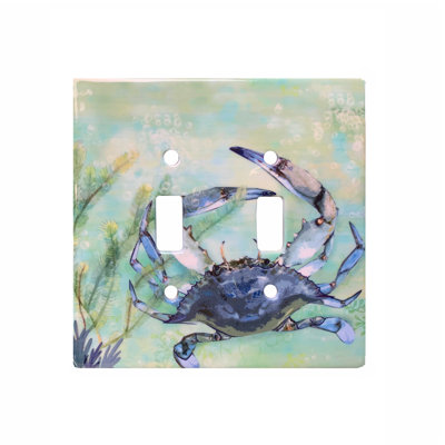 2 - Gang Toggle Light Switch Standard Wall Plate