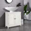 Roosa 60cm Single Bathroom Vanity Base Only in White