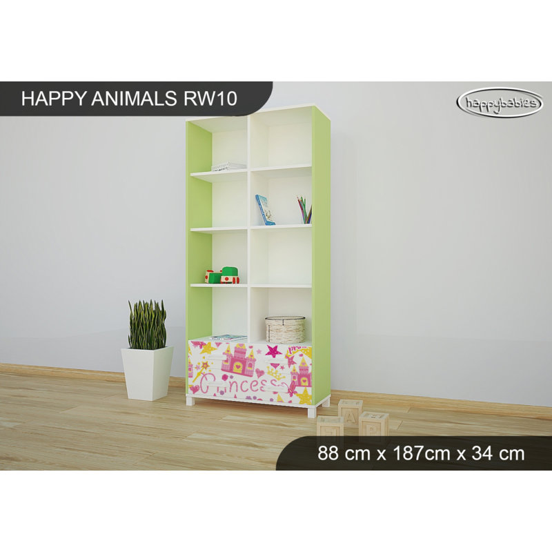 187cm H X 88cm W Animals Kids Cube, Green
